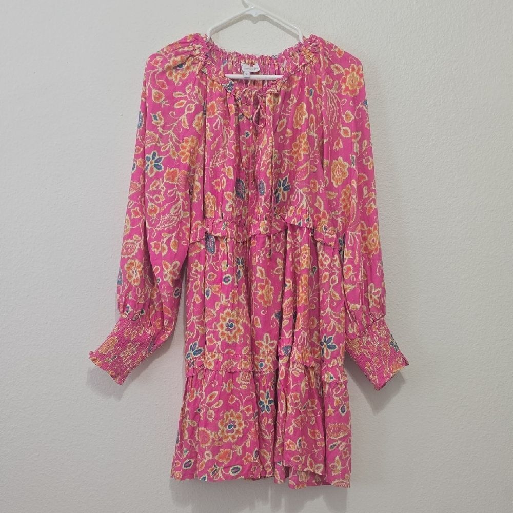 House Of Harlow Vibrant Pink and Orange Dress S